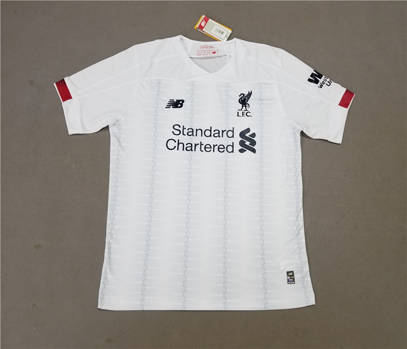 Liverpool away white 19-20 Soccer Jerseys